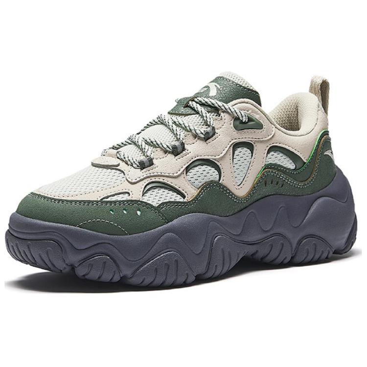 Anta Lifestyle Series Versatile Trendy Slip-Resistant Durable Low-Top Casual Shoes Women Casual Shoes Light-Green 122518853-7