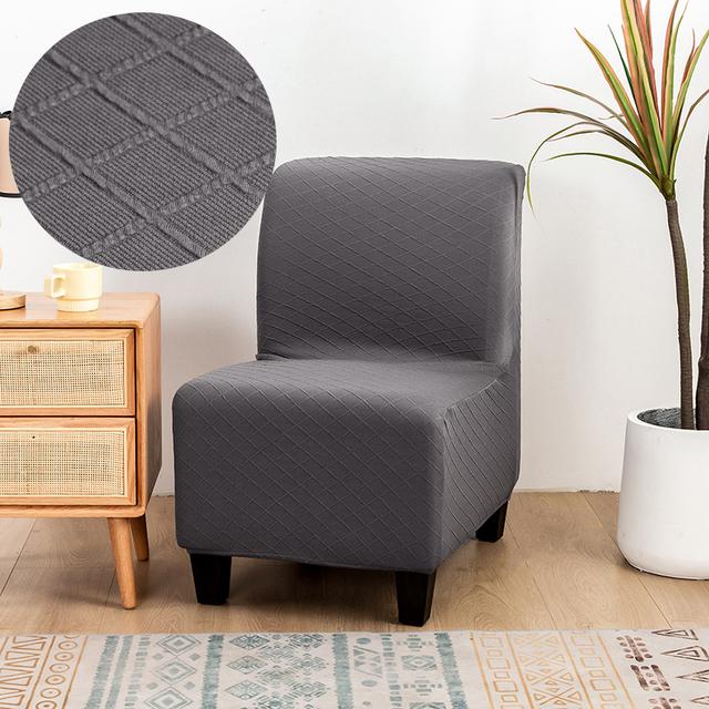 Armless Chair Furniture Slipcovers Repellent Accent Dining Chair Cover Armless Slipper Protector Removable Slipcover Used For Living Home Hotel