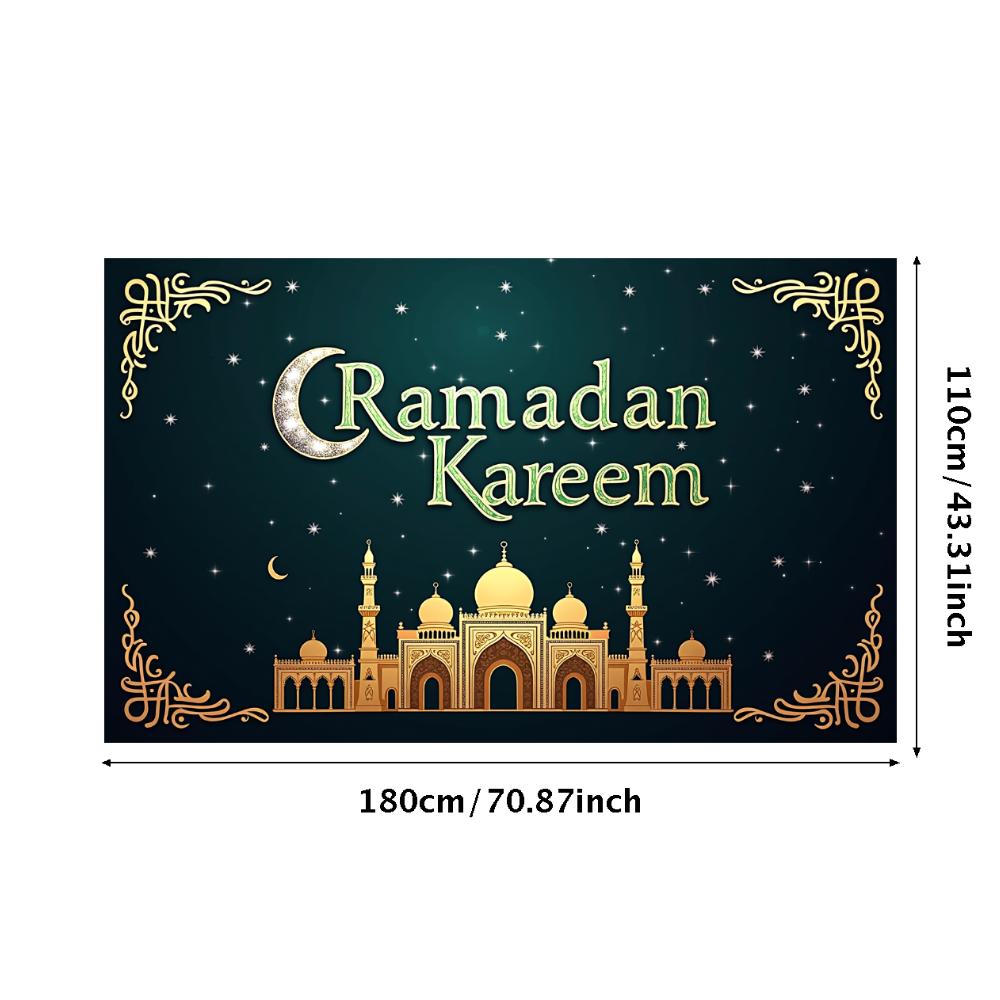 Bannière Ramadan Kareem Toile de fond Lanternes Lumières Décoratif Festival Fête Événement Célébration Graphique Décor Islamique Arrière-plan