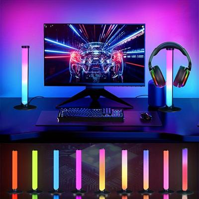 1 Arraste 2, Lâmpada USB Decorativa para Casa Estilo Pilar Colorido, 2 Modos Alimentada por USB Controle por Botão Luz Ambiente para Sala de Estar, Controle da Linha USB Luz Ajustável