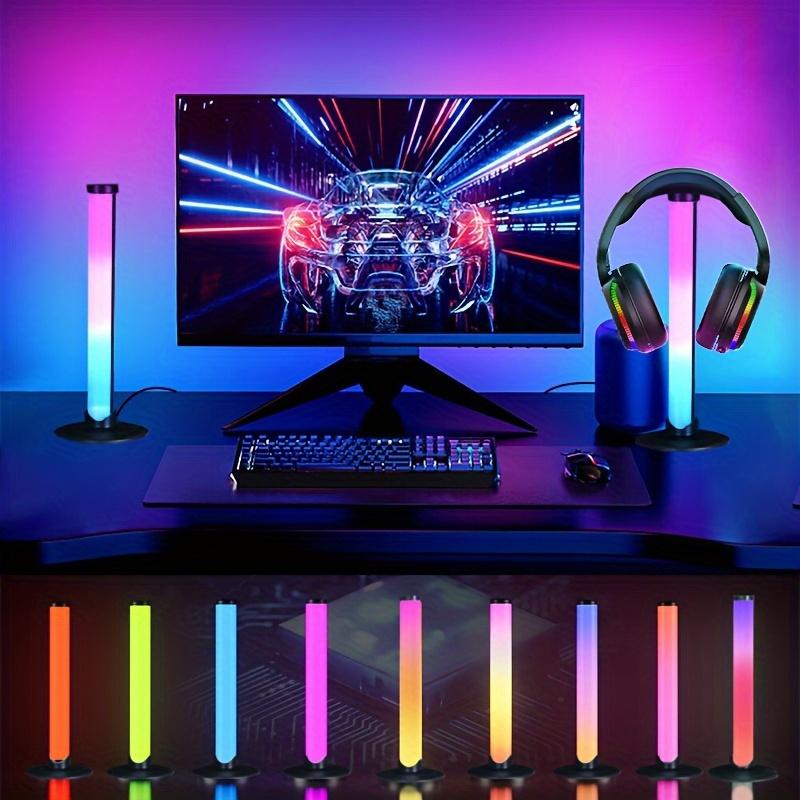 1 Drag 2,Colorful Pillar-Style Home Decorative USB Lamp,2 Modes USB Powered Button Control Living Room Ambient Light,USB Line Control Adjustable Light