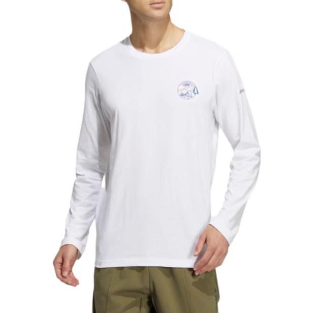 adidas T Shirts Unisex White Crew Neck Moderate HN2031