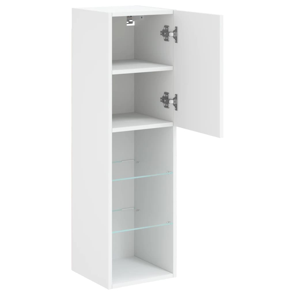 LED TV Stand In White 30.5 X 30 X 102 Cm