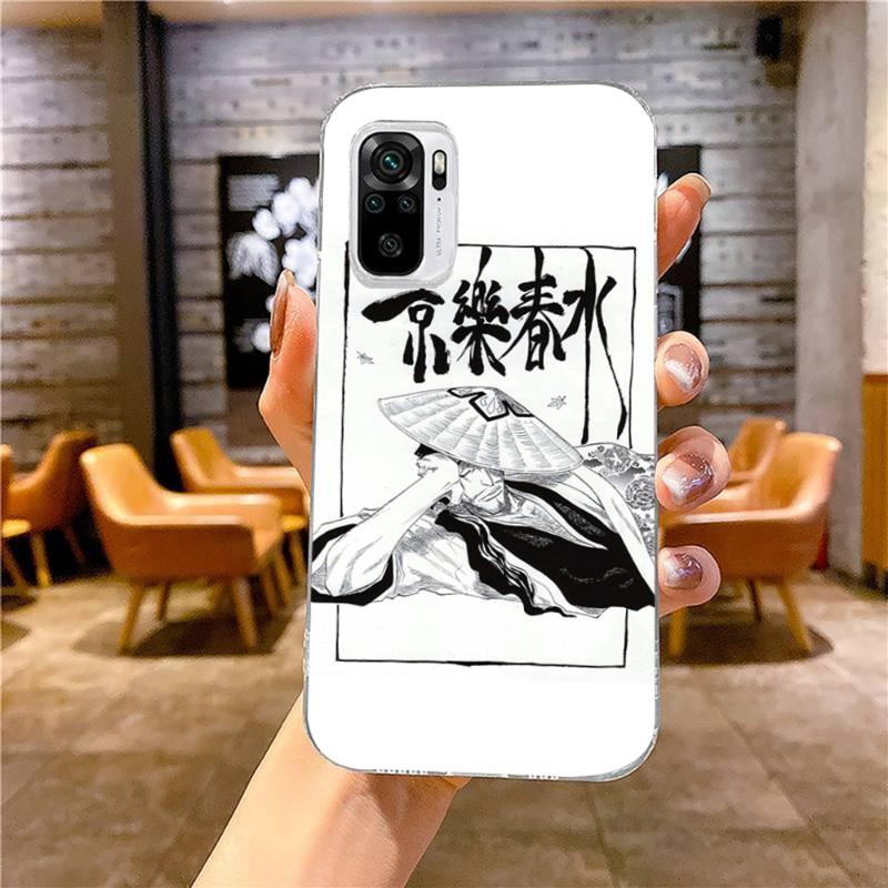 Kyoraku Shunsui Bleach Telefon Kılıfı Xiaomi 12 11T 10 9 Redmi Note 11 10 10S Pro Redmi 9 9A 8 İçin Şeffaf Telefon Kılıfı