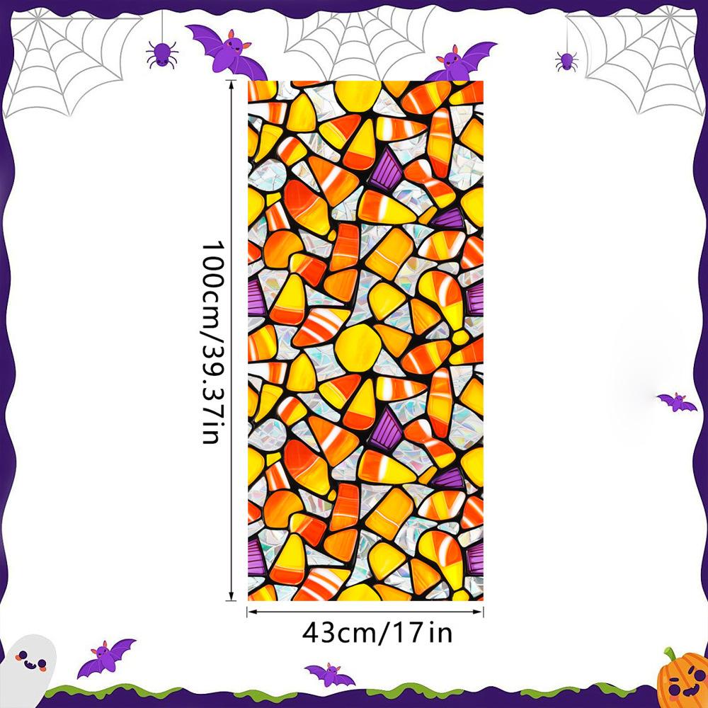 Halloween Decorations Window Clings - Hallowmas Ghost Spider Bat Pumpkin Monster Peeking Decals Party Supplies Decor