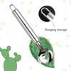 2Pcs Cactus Peeler Spoon Manual Noodle Cutter Cactus Thorns Remover Stainless Steel Kitchen Gadget for Cooking