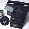 Four Seasons Men's Loose Straight Leg Comfortable Elastic Denim Jeans