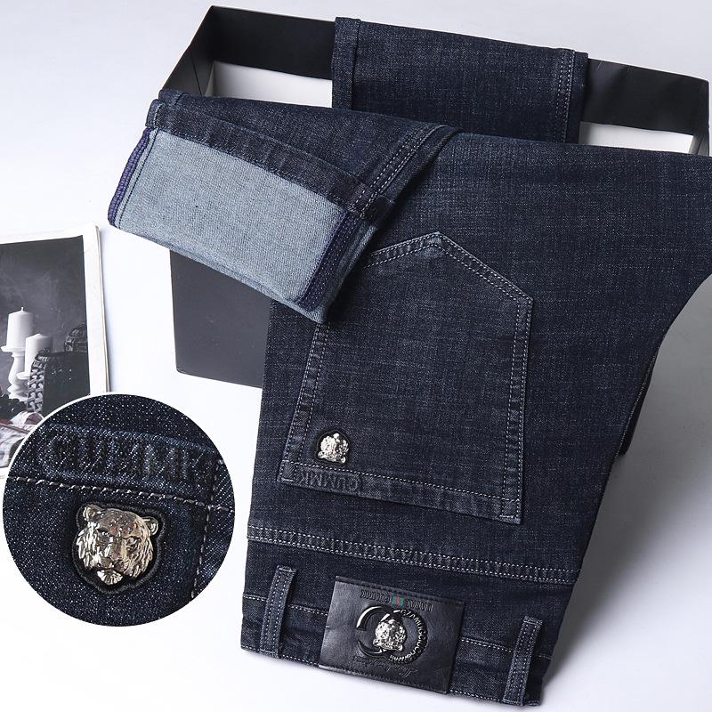 

Four Seasons Men s Loose Straight Leg Comfortable Elastic Denim Jeans 38 чорний