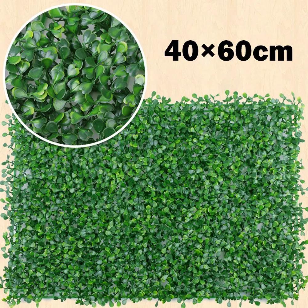 1pcs Artificial Plant Walls 40x60cm Foliage Hedge Grass Mat For Home Garden Decorations Greenery Panels Fence Simulated Lawn