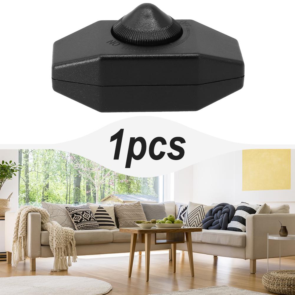 Indoor Use Rotary Inline Dimmer Switch with ON/OFF Control Knob Supports 220V Lighting Systems Rated Current 1A