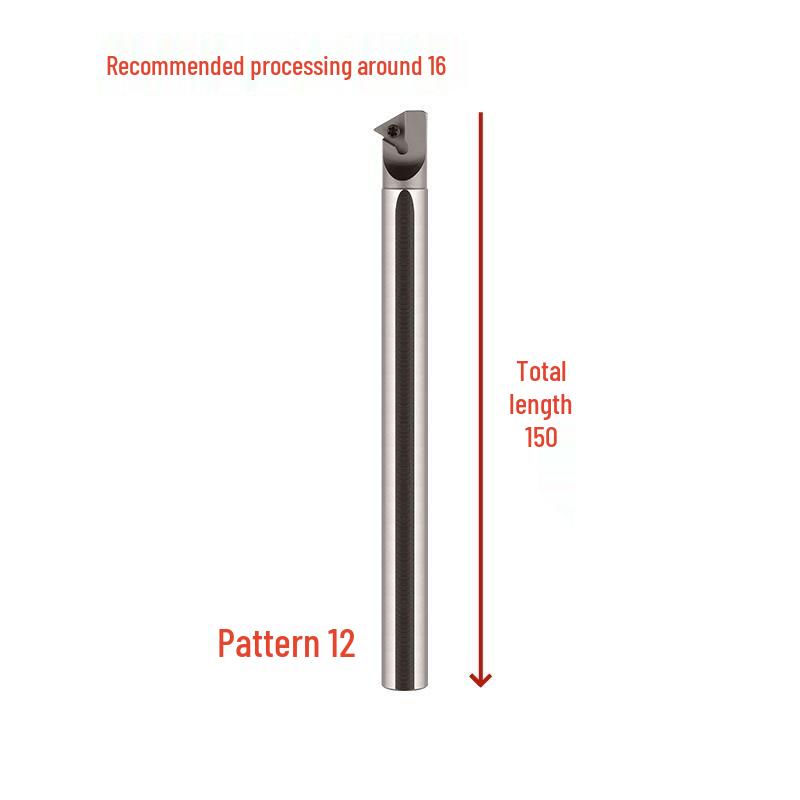 60° Triangular Boring Bar with Threaded Pick-Off for Internal Hole, Model STWBR06/STWCR11.