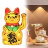 Chinese Lucky Wealth Waving Cat Home Decor Welcome Sculpture Statue Car Ornament