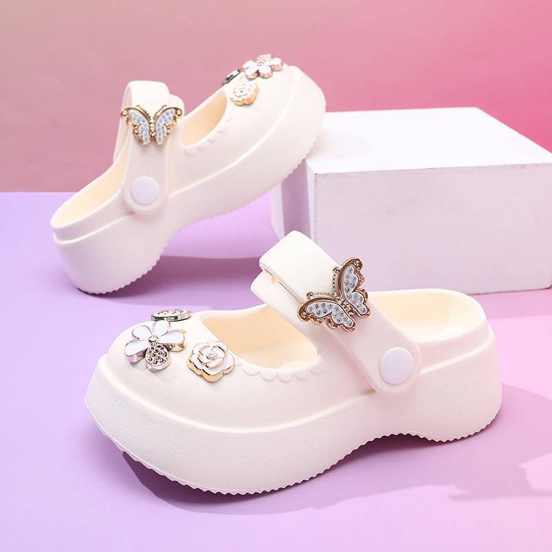 Comfortable Summer Kids Eva Mary Jane Sandals Non-slip Princess Beach Shoes For Girls