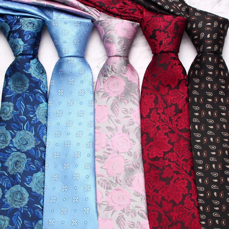 Rael Business Series Tie 8Cm Polyester Silk Business Suit Jacquard Tie Bulk Tie