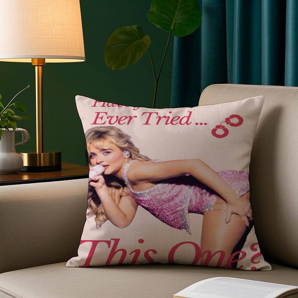 Singer S-Sabrina C-Carpenter Pillow Case Plush Fabric Soft Pillowcase Double Sided Print Sofa Cushion Cover Throw