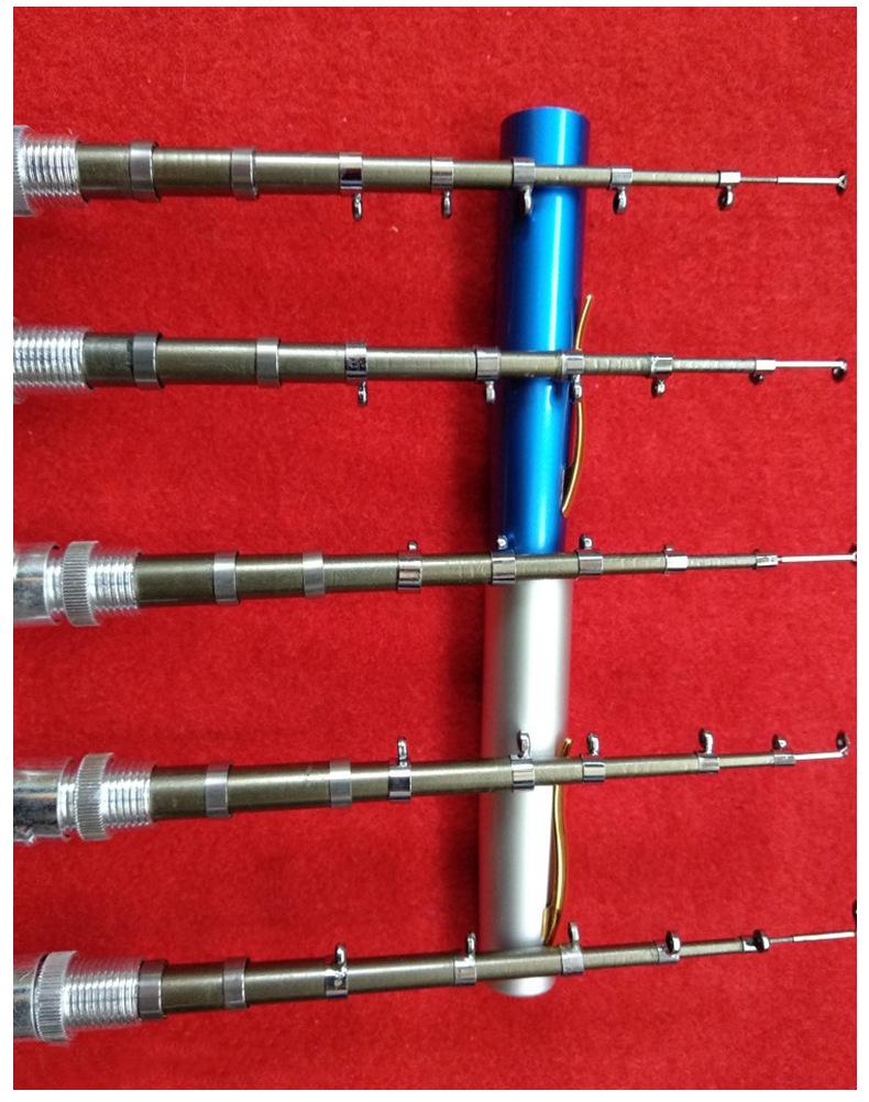 Mini Zestaw Wędkarski Stalowy z Kołowrotkiem Metalowym - Opcje 1m, 1,4m, 1,6m do Wędkarstwa Lodowego