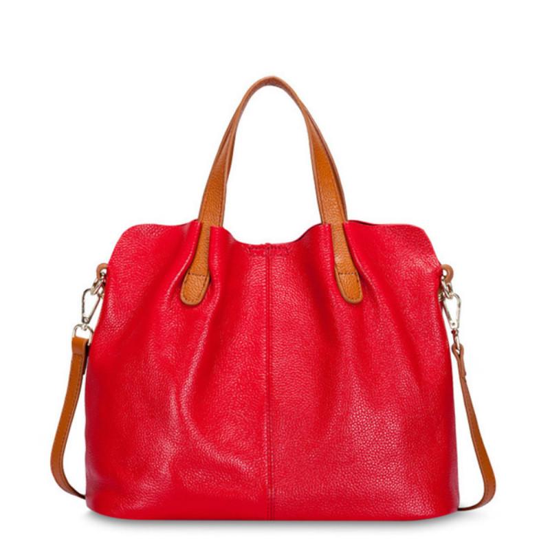 

Винтажная женская сумка из искусственной кожи, дизайнерская сумка на плечо известного бренда для женщин, основная женская сумка большой вместительности красный