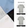MONTAGUT Men's Summer Embroidered 100% Cotton T-Shirt