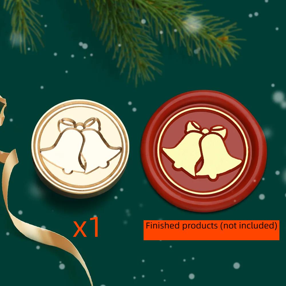 2.5cm Christmas Series Wax Seal Stamps Vintage Merry Christmas Tree Snowflake Head DIY Festival Gift Wrapping Cards Scrapbooking