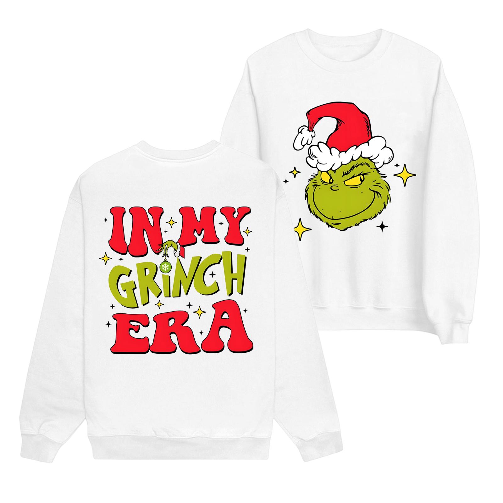 

Женская мода повседневный принт повседневный длинный рукав круглый вырез толстовка топ M белый