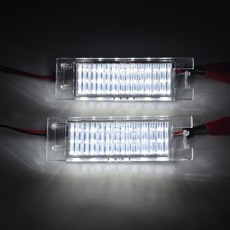 2x LED Number License Plate Light Lamp Assembly For Fiat 500L 500X Bravo Brava Grande Punto Evo Tipo Doblo Linea Car Styling