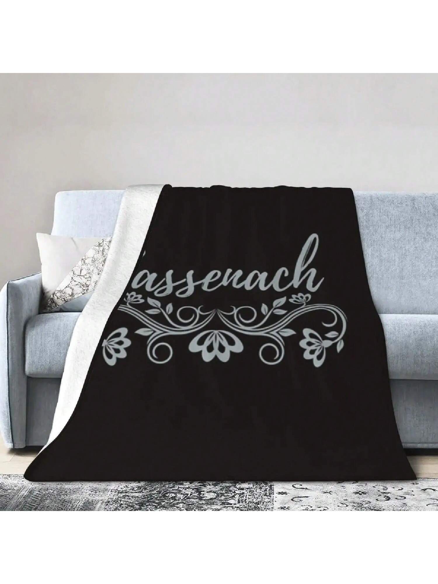 Outlander Inspired Sassenach Ultra-Soft Super Fine Flannel Blanket 75X95CM серый