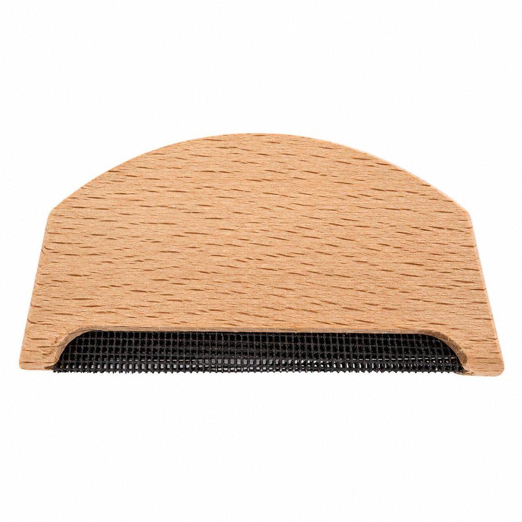 Beech Wood Semi-Circular Clothes Brush & Lint Remover for Cashmere and Sweaters