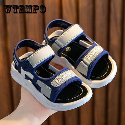 Kinderschuhe im Sommer Jungen und Mädchen Weiche Sohle Flache Outdoor-Sandalen Rutschfest Lässige Leichte Sandalen