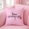 Classic Movie G-Gossip Girls Pillow Case Anti-Dustmite Pillowcase Invisible Zipper Silky Short Plush Sofa Cushion Cover