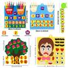 DIY Felt Fruit Tree Emotion Change Caterpillar Carrot Palm Crayon Non-woven Puzzle Felt Set Montessori Early Education Props ZYF