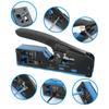 RJ45-Crimpzange, Durchgangs-Crimpzange, Abisolierzange, Cutter für Cat7, Cat6, Cat5e, 8P8C, modularer Stecker, Ethernet, All-in-One-Drahtwerkzeug