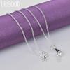 925 Sterling Silver Droplet Pendant Necklace Wedding Fashion Jewelry
