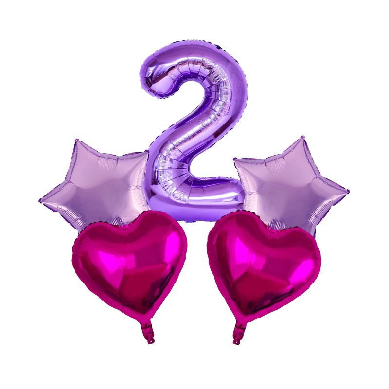 Lot Purple Balloon Set Latex Confetti Balloons Wedding Valentine's Day Globos Baby Shower Birthday Christmas Party Decorations