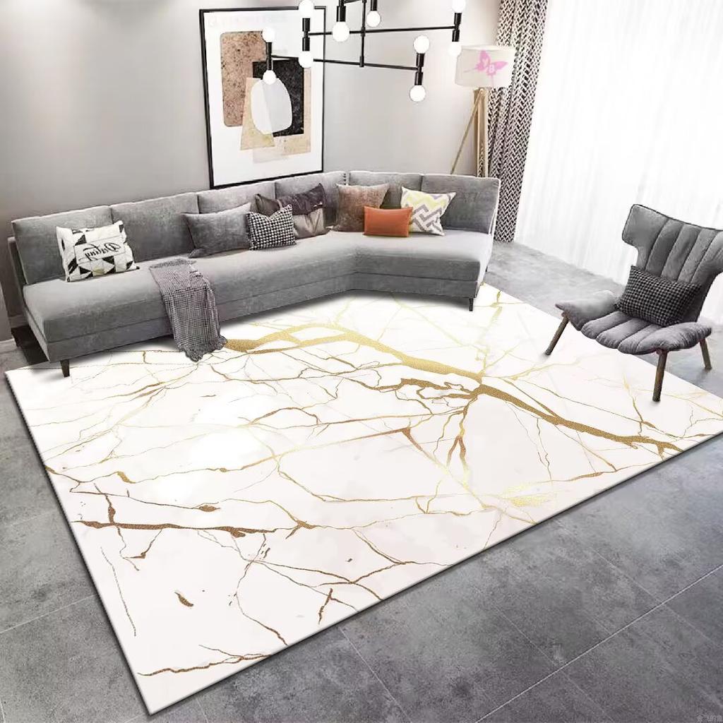 Marble Luxury Carpet Living Room Minimalism Decoration Sofa Rug for Bedroom Large Area Coffee Tables Soft Non-slip Mats Washable