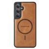 For Samsung Galaxy S24+ Magnetic Case PC+TPU+PU Leather Phone Cover