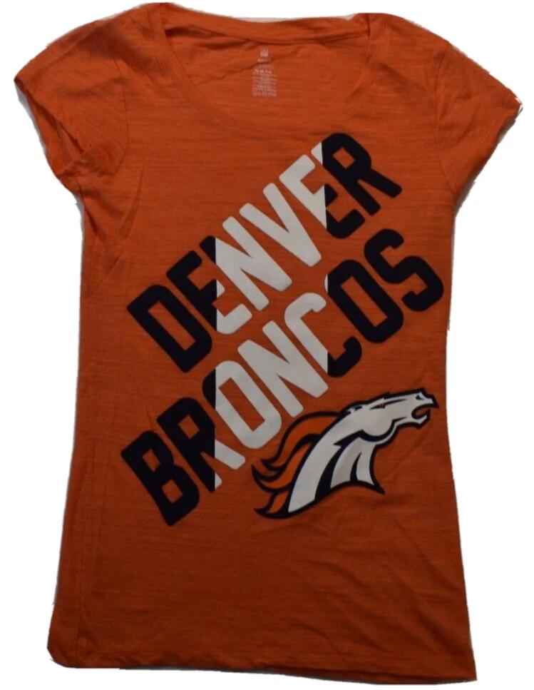 NFL Teens Apparel Juniors Denver Broncos Football Shirt New S, M, L S