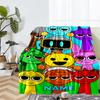 Custom Name Sprunki Theme Printed Blanket - Perfect for Couch, Bed, Travel & Outdoor Use | Machine Washable, Cozy & Durable.