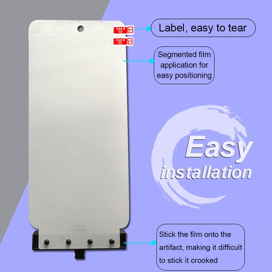 Easy Installation Hydrogel Film For Samsung Galaxy S25 S24 S23 Ultra S22 S21 Plus Note 20 Ultra Full Cover Screen Protector