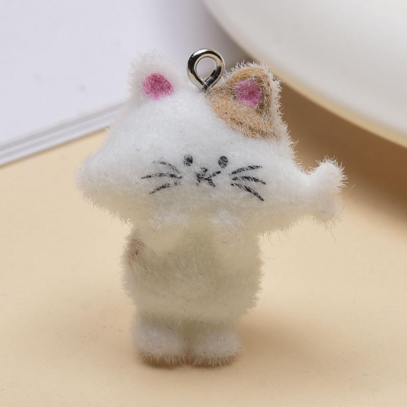 Random Plush Decorations Cat Pendants DIY Handmade Keychains Phone Chains Bags Accessories