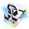 Multi-Functional Horizontal Stand for PS5 Slim/Pro Console with Dazzling RGB Colors Equipped with 3 Cooling Fans