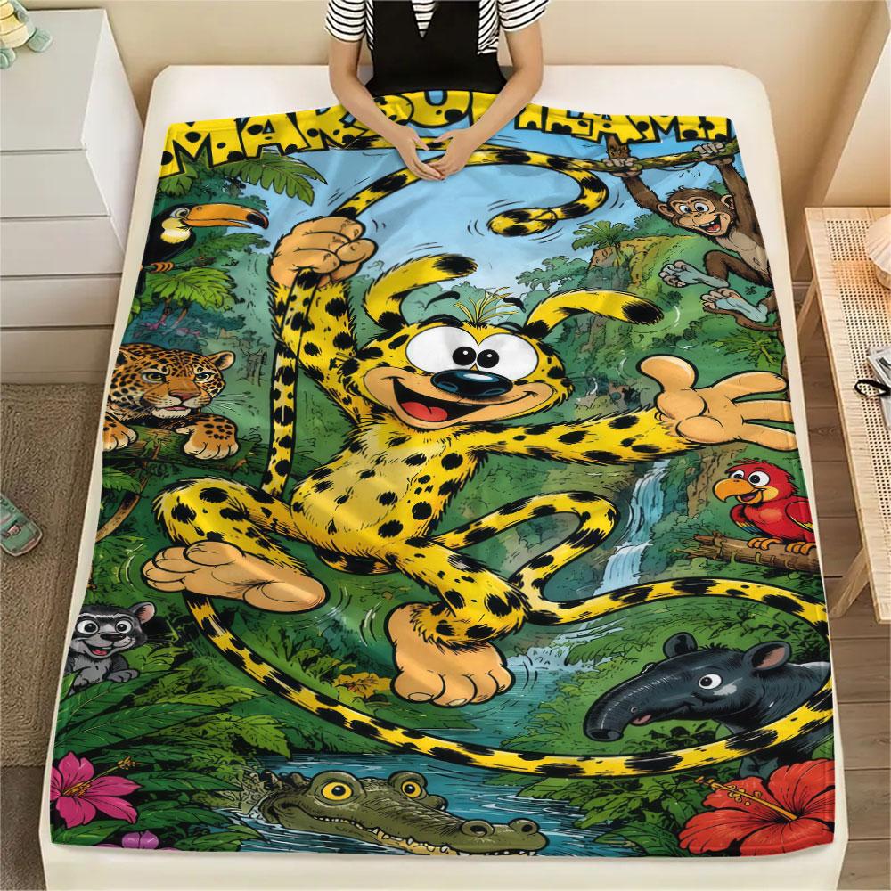 Marsupilami Blanket, High Quality Comfortable for All Seasons, Home Decor, Warmth and Comfort