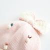 Winter Children's Hats, Girls' Outdoor Sun Shading and Windproof Woolen Hats, Baby Knitted Bow Ear Protection Hats