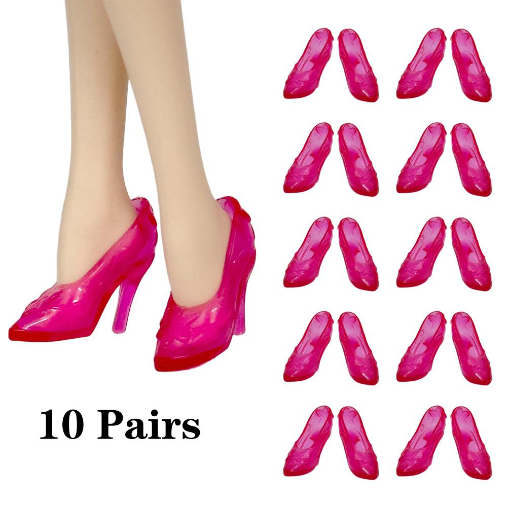 10 Pairs Fashion Doll Shoes 29CM Doll Sneakers Sports Shoes 11.5 Inch Doll Boots 1/6 Dolls Accessories 1/6 Doll DIY Toys GiftJJ