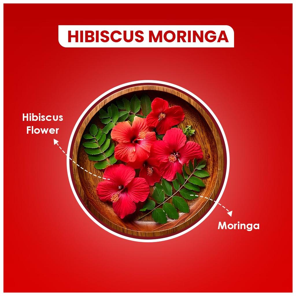 BLUE TEA - Hibiscus Moringa Tea - 30 Tea Bags - Plant Based | Rich In Antioxidants | Boosts Immunity | Glowing Skin | Supports Heart Health