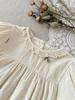 Korean Baby Girl Embroidered Lace Romper - Summer Short Sleeve Bodysuit