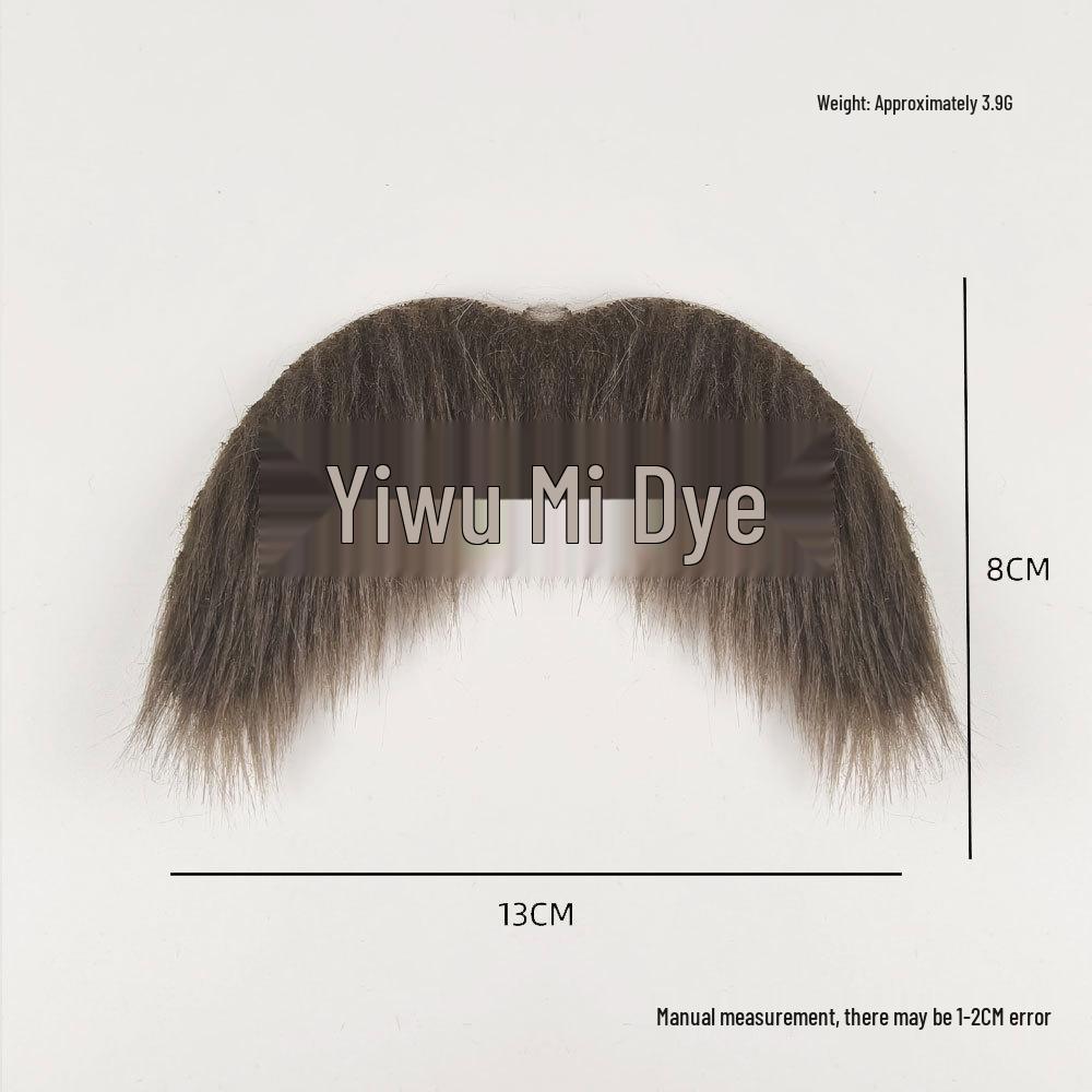 Yellow Old Man Beard and Mustache Party Costume Set