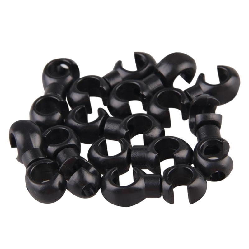 20Pcs Bike Cable Clasps Bicycles Brake Gear Cable Clips S-Hook Clip Bike Cross Lines Clip Clasps Cycling Accessories