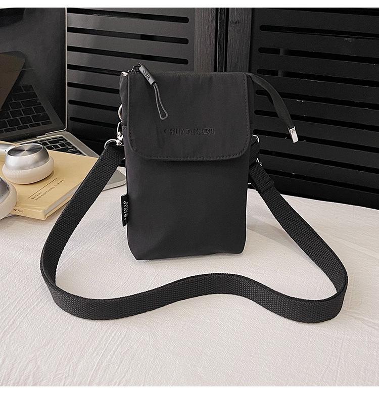 Women's Nylon Canvas Crossbody Handbag - Mini & Lightweight for Autumn/Winter