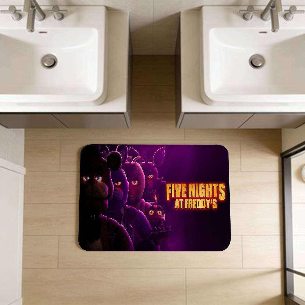 F-FNAF Five-nights-At-Freddys Entrance Door Mat Washable Non-Slip Living Room Sofa Chairs Area Mat Kitchen Welcome Doormat