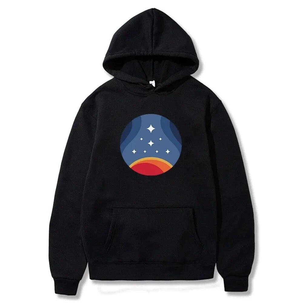 2023 Starfield Retro Constellation Hoodie New Game Merch Long Sleeve Sweatshirts Harajuku Streetwear Women Unisex Fashion Clothes